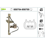 Valeo Electric Window Regulator Lifter Left Front 850754