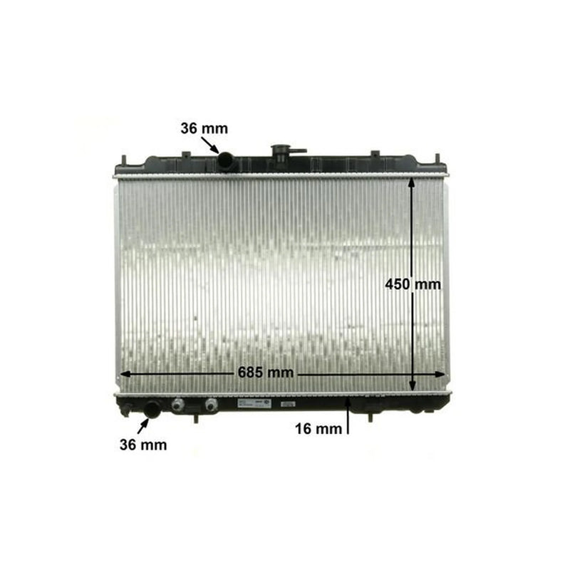 Mahle Engine Radiator fits Nissan X-Trail I 2001-2013 2.0 2.5