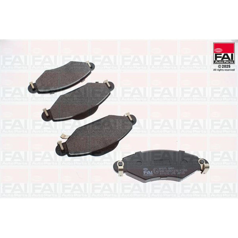FAI Front Brake Pad Set fits Toyota Yaris/Vitz 1999-2005 1.0 1.3 1.4 1.5