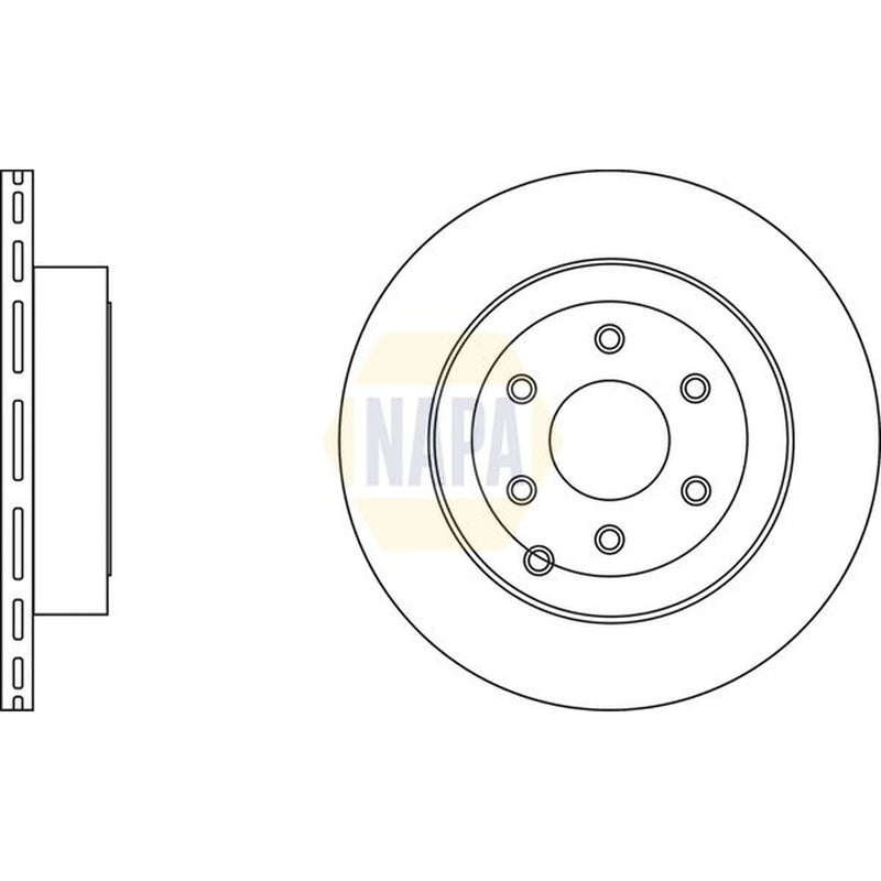 NAPA Rear Brake Discs & Pads fits Nissan Pathfinder III 2005-2010 2.5 3.0 4.0