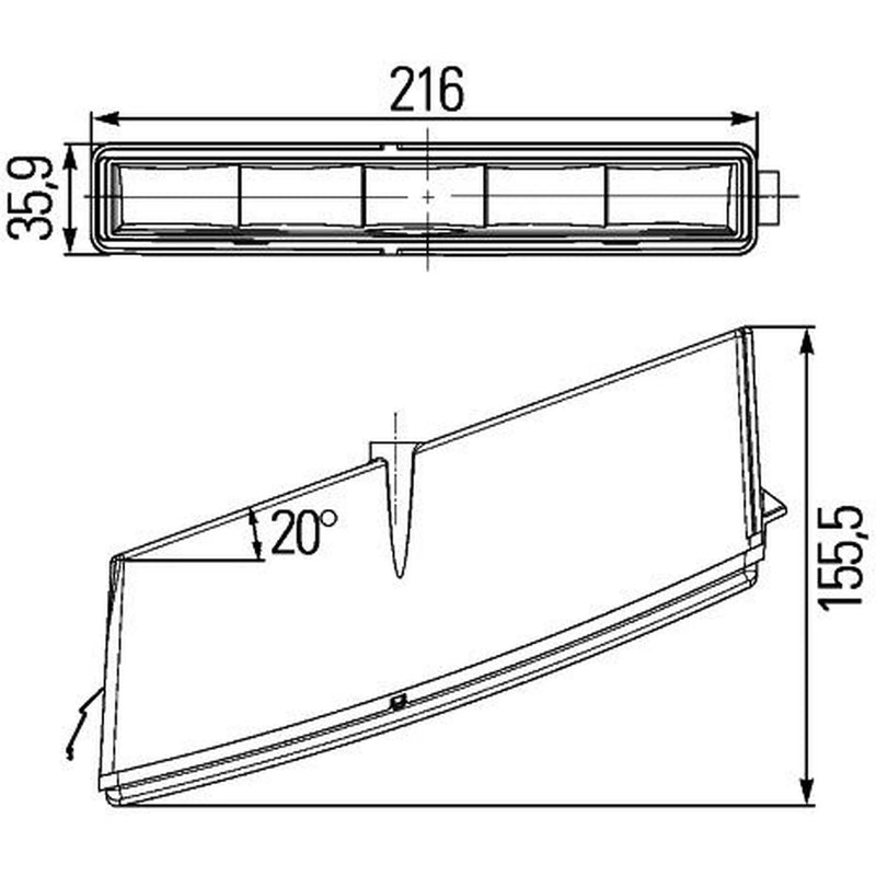 Hella Daytime Running Light LED Left