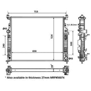 NRF Engine Radiator 53936