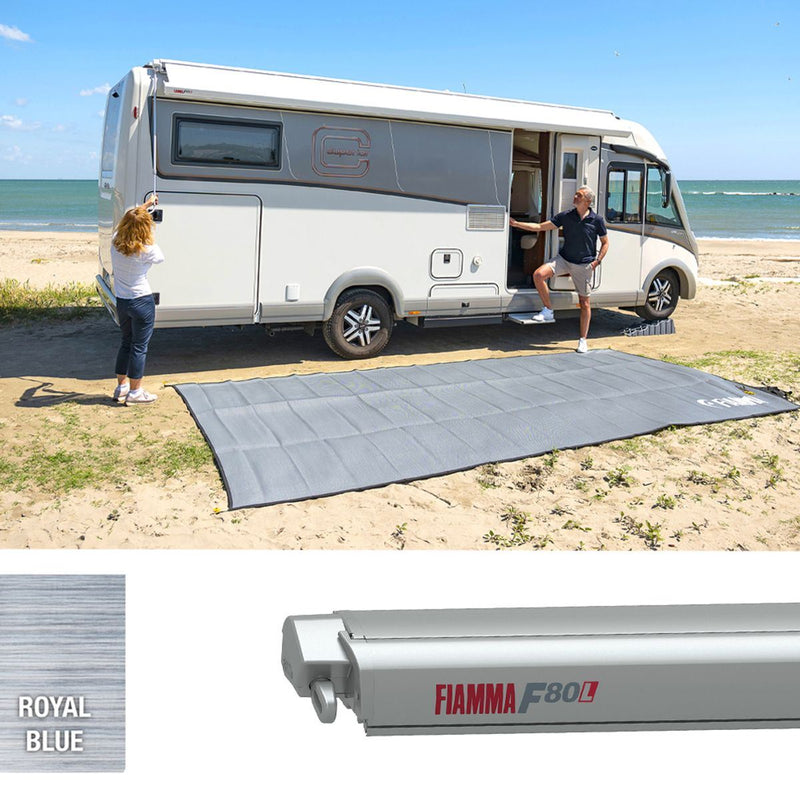 Fiamma F80L 600 Awning Titanium Royal Blue Fiamma - Dynamic Drive