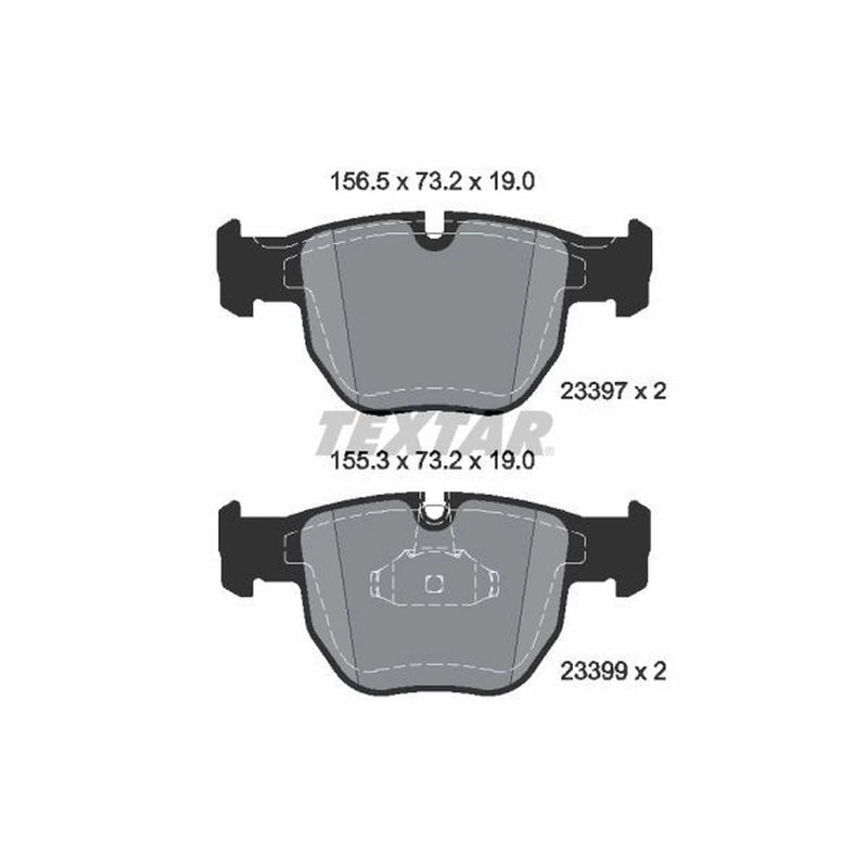 Textar Front Brake Pad Set 2339703