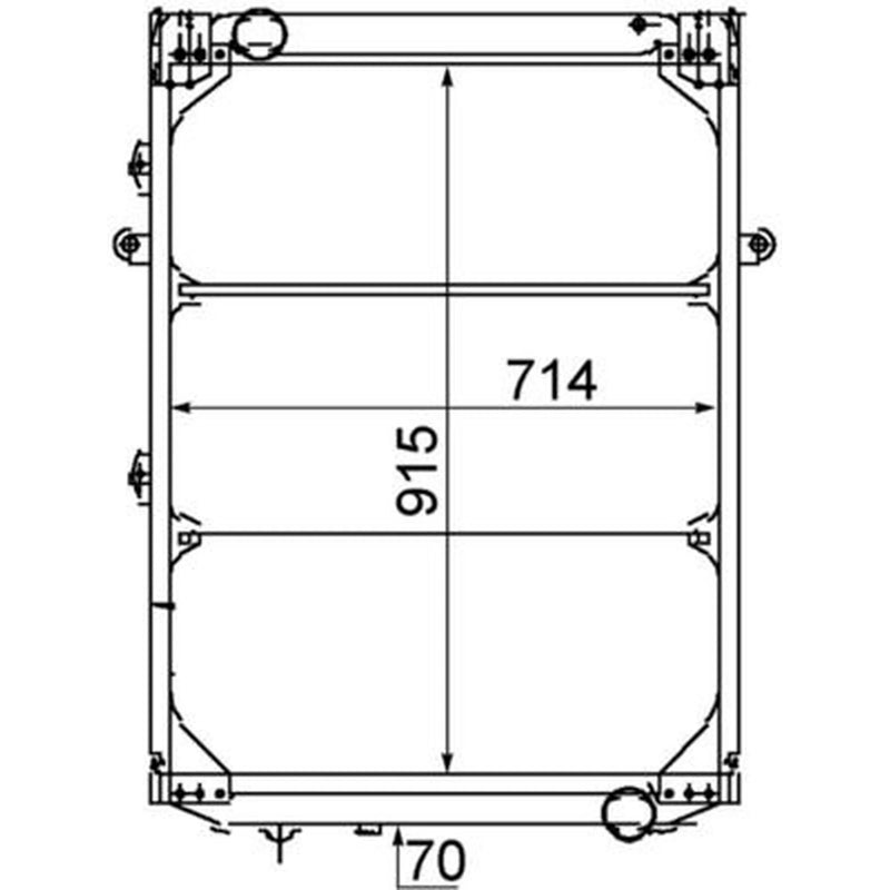 Mahle Engine Radiator fits Man F90 1986-1997