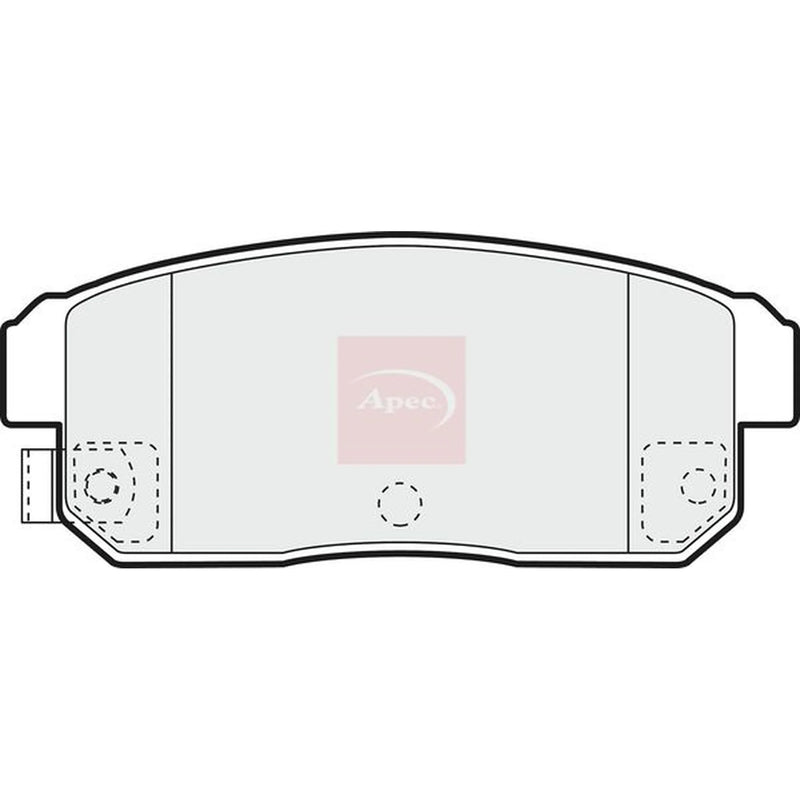 Apec Rear Brake Pad Set PAD1369