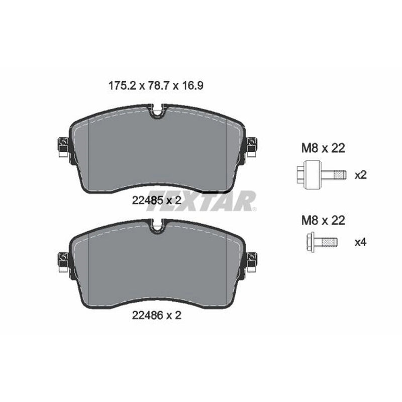 Textar Front Brake Pad Set 2248505