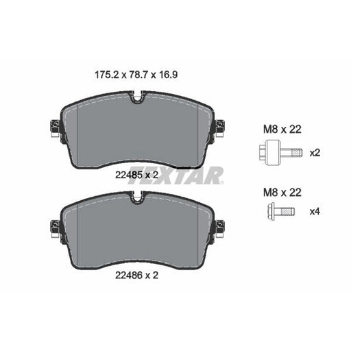 Textar Front Brake Pad Set 2248505