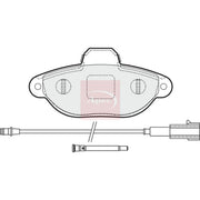 Apec Front Brake Pad Set fits Fiat 500 2007 on 1.2