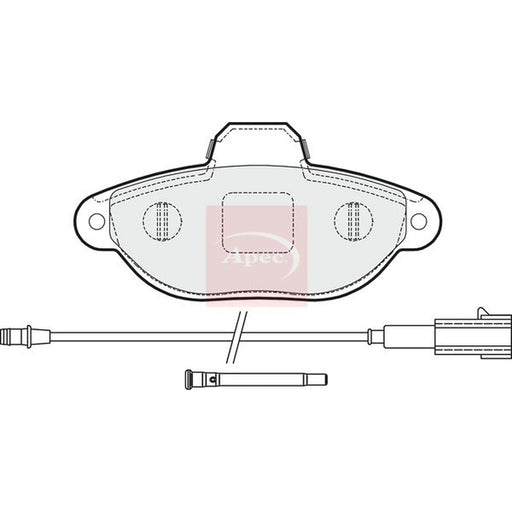Apec Front Brake Pad Set PAD1627