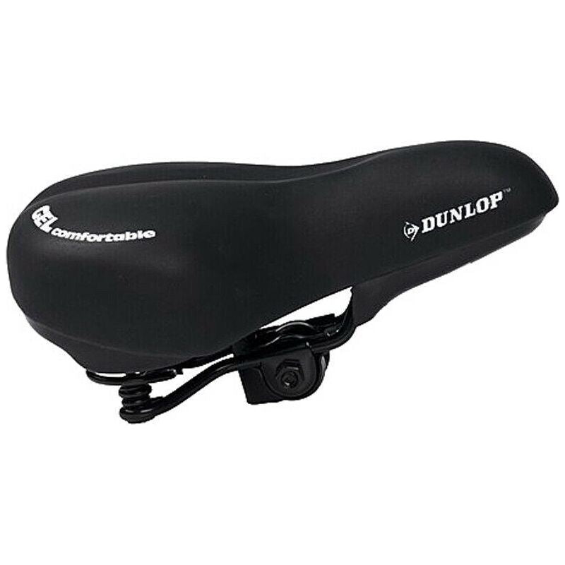 Dunlop Gel Saddle Padded Seat City Touring Bicycle Bike Cycle Comfortable Ride Dunlop  - Dynamic Drive