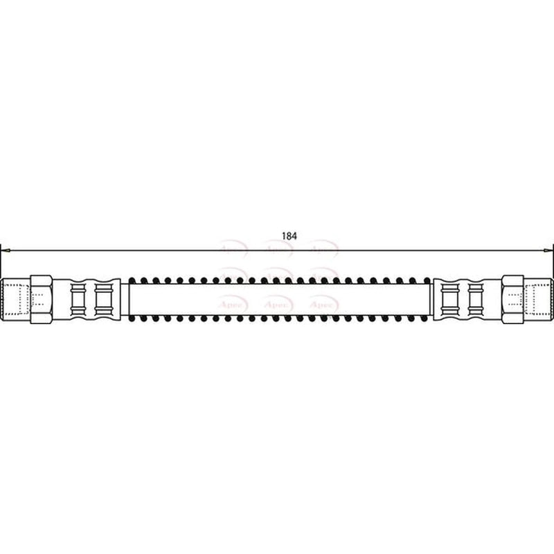 Apec Brake Hydraulic Hose Line inner HOS3761