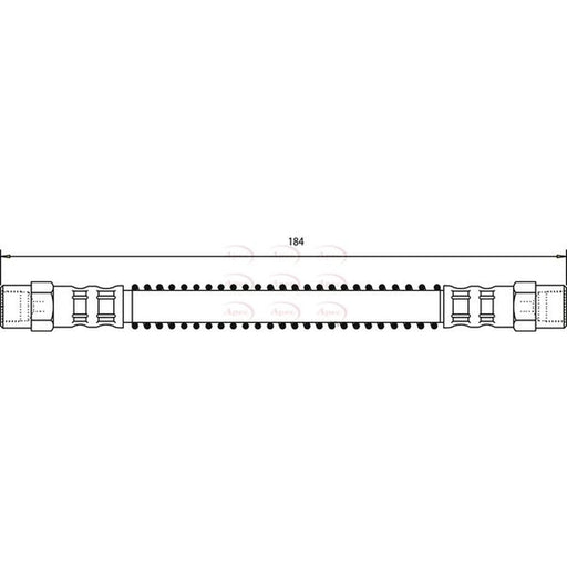 Apec Brake Hydraulic Hose Line inner HOS3761