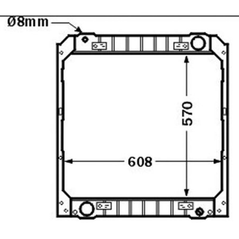 Mahle Engine Radiator fits Iveco Eurocargo I-Iii 1991-2015