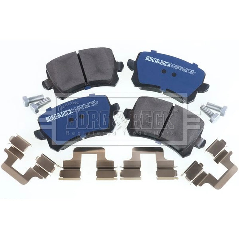 Borg & Beck Front & Rear Brake Discs & Pads fits VW Tiguan 2007-2018 1.4 2.0