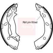 Apec Brake Shoe Set Axle Kit fits Hyundai Getz 2002-2010 1.1 1.3 1.4 1.5 1.6