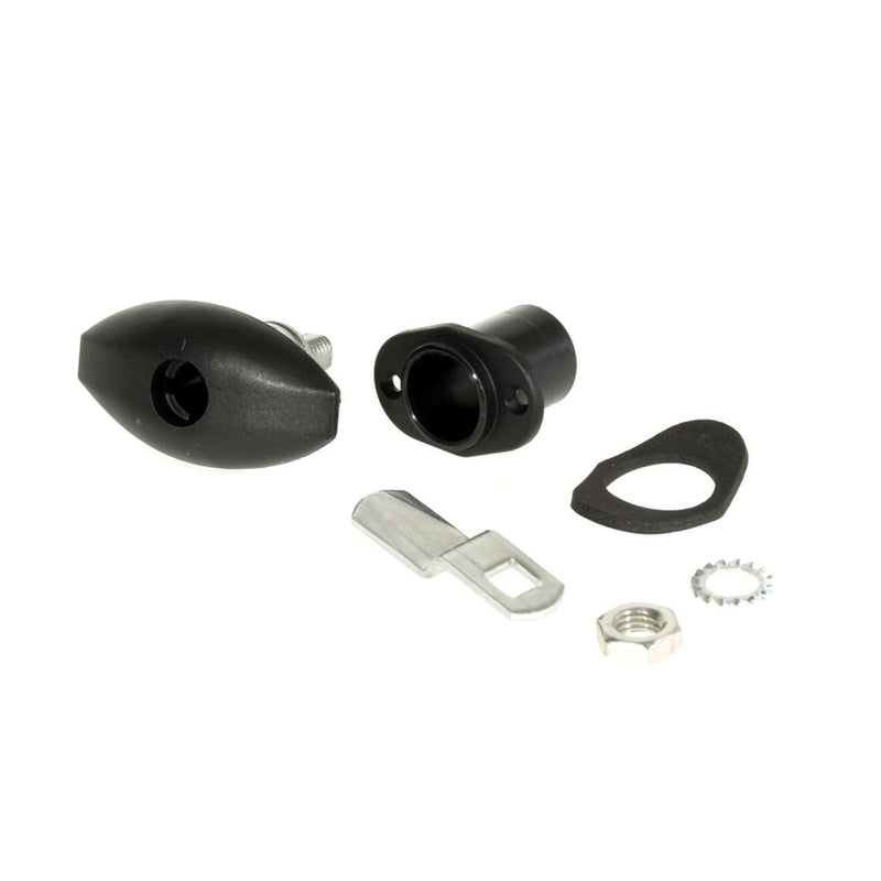 Zadi Push Lock Small Black for Caravan/Motorhomes Nova - Dynamic Drive