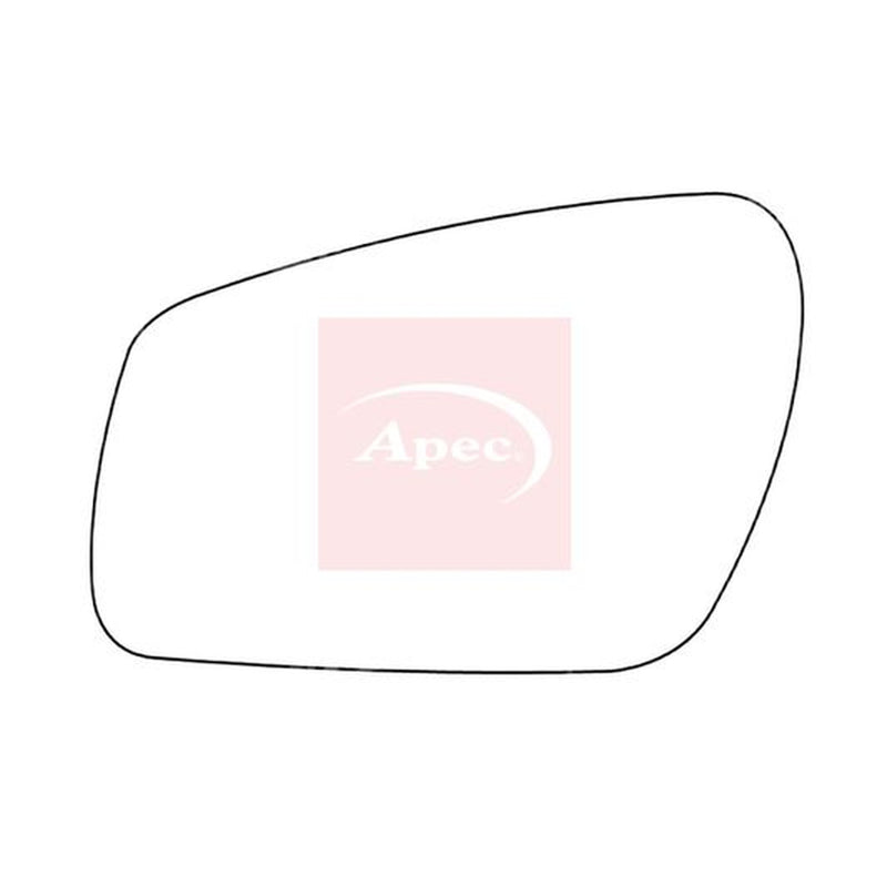Apec Exterior Wing Mirror Glass Left fits Ford C-Max 2007-2010 1.6 1.8 2.0