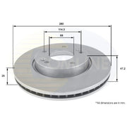 Comline Front & Rear Brake Discs & Pads fits Hyundai Tucson 2004-2012 2.0 2.7
