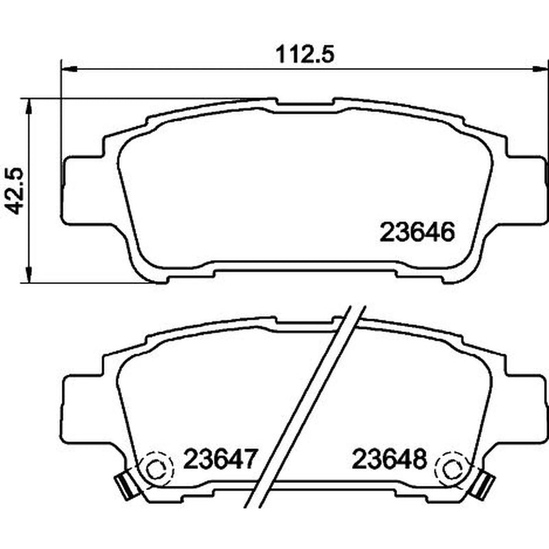 DON Front & Rear Pads fits Toyota Previa / Estima II 2000-2006 2.0 2.4 3.0