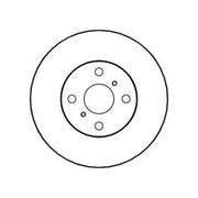 Abtex Front Brake Vented Discs & Pads fits Toyota Yaris 1999-2005 1.0 1.3 1.4