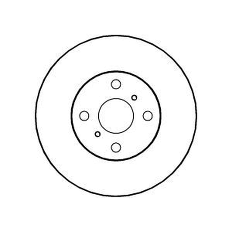Abtex Front & Rear Brake Discs & Pads fits Toyota Yaris Verso 2000-2005 1.5