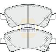 NAPA Front Brake Pad Set fits Toyota Auris 2006-2015 2.0 2.2