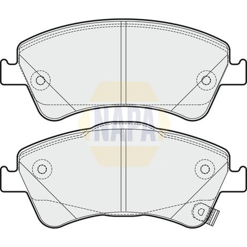 NAPA Front Brake Pad Set fits Toyota Auris 2006-2015 2.0 2.2