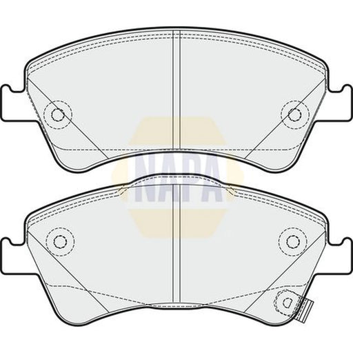 NAPA Front Brake Pad Set fits Toyota Auris 2006-2015 2.0 2.2