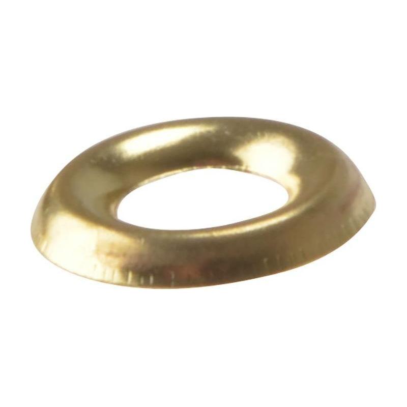 Forgefix Screw Cup Washers Solid Brass Polished No.8 Bag 200 ForgeFix - NN4 Online