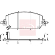 Apec Front Brake Pad Set PAD2383