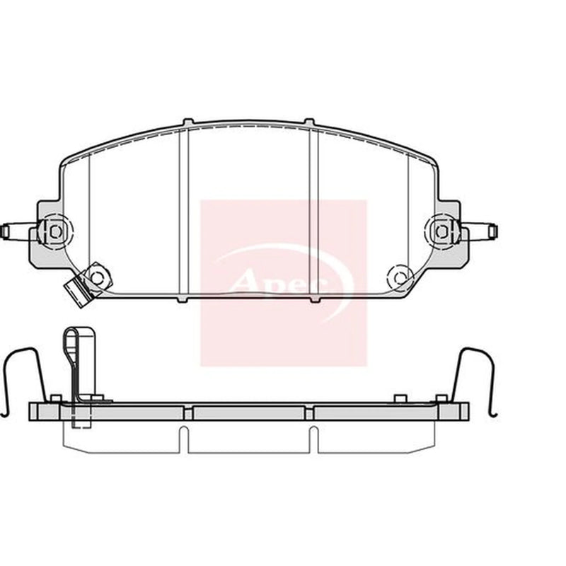 Apec Front Brake Pad Set PAD2383