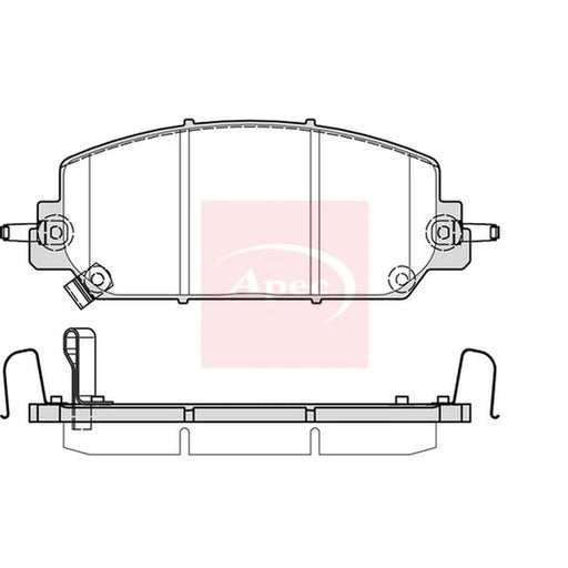 Apec Front Brake Pad Set PAD2383