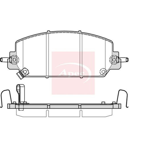 Apec Front Brake Pad Set fits Honda Cr-V V 2017 on 2.0
