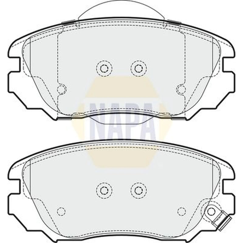 NAPA Front Brake Pad Set fits Opel Insignia A 2008-2017 1.4 1.6 1.8 2.0