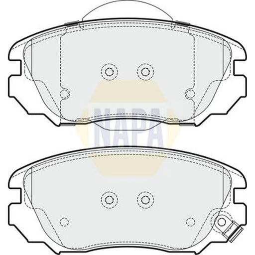 NAPA Front Brake Pad Set fits Opel Insignia A 2008-2017 1.4 1.6 1.8 2.0