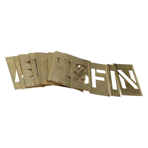 Stencils Set of Brass Interlocking Stencils - Figures 2in Stencils - NN4 Online