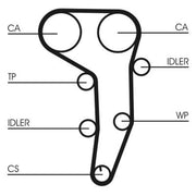 Continental CTAM Timing Belt Kit with Rollers fits Audi A3 2003-2013 2.0