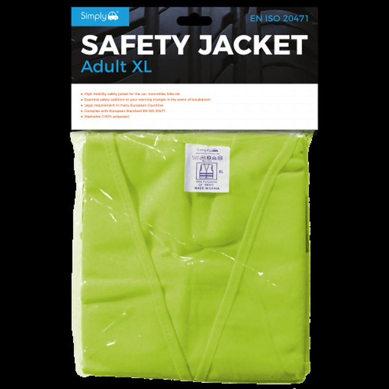 Simply Hi Vis Vest Safety Work XL Yellow