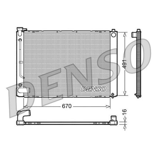 Denso Engine Radiator fits Lexus Rx 2003-2008