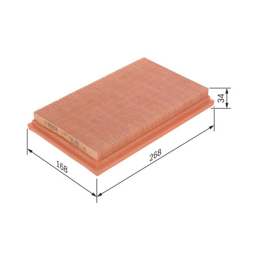 Bosch Engine Air Filter fits Ford Fiesta 1995-2002 1.25