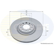 Comline Front Brake Discs & Pads fits Alfa Romeo Giulia 2016 on 2.0