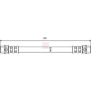 Apec Brake Hydraulic Hose Line inner HOS3589