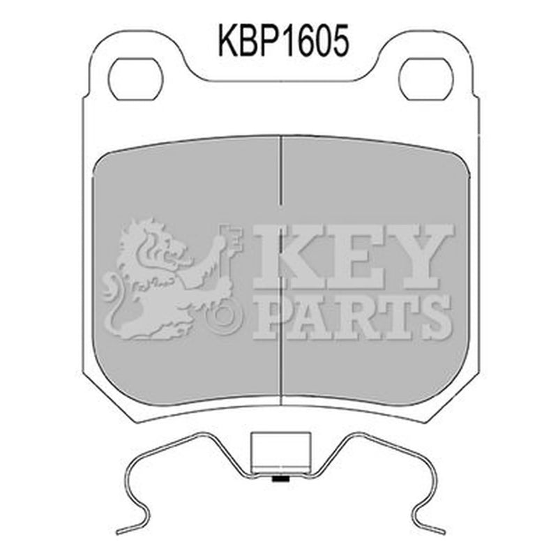Key Parts Rear Brake Pad Set fits Opel Omega B 1994-2003 2.0 2.2 2.5 2.6 3.0 3.2