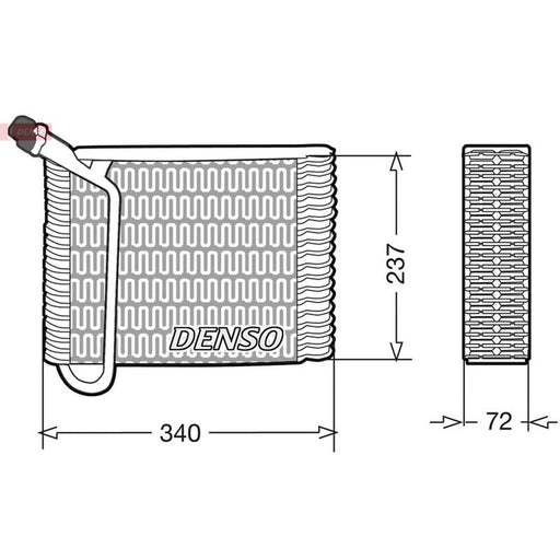 Denso Air Conditioning Evaporator fits Volvo 740 1983-1992 2.0 2.3 2.4