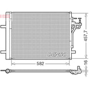 Denso Air Conditioning Condenser DCN10056