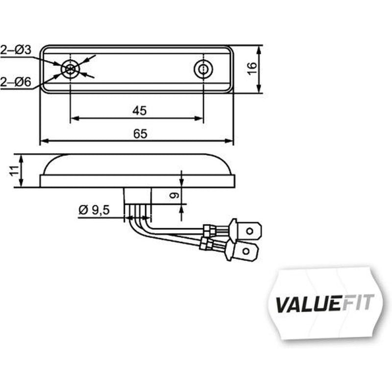Hella Lamp Po MD12 2PG Front 2PG 357 010-021 5004575 2PG 357 010-021
