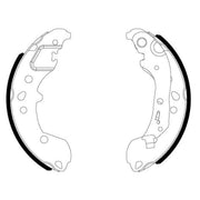 Mintex Brake Shoe Set Axle Kit fits Seat Arona 2017 on 1.6