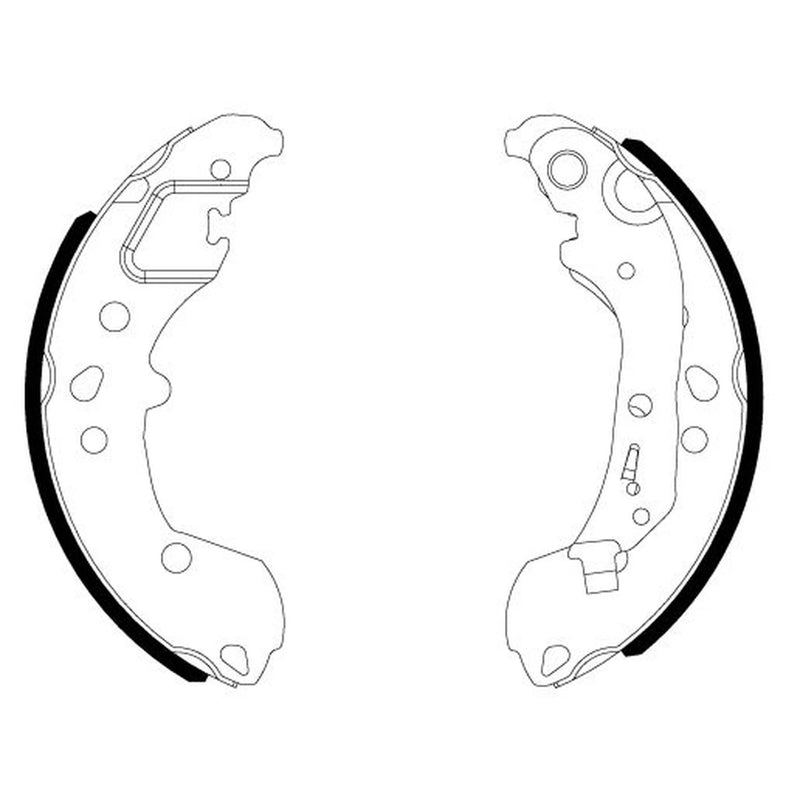 Mintex Brake Shoe Set Axle Kit fits Seat Arona 2017 on 1.6