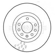 Borg & Beck Front Brake Vented Discs & Pads fits Fiat Croma 2005-2011 1.9 2.4